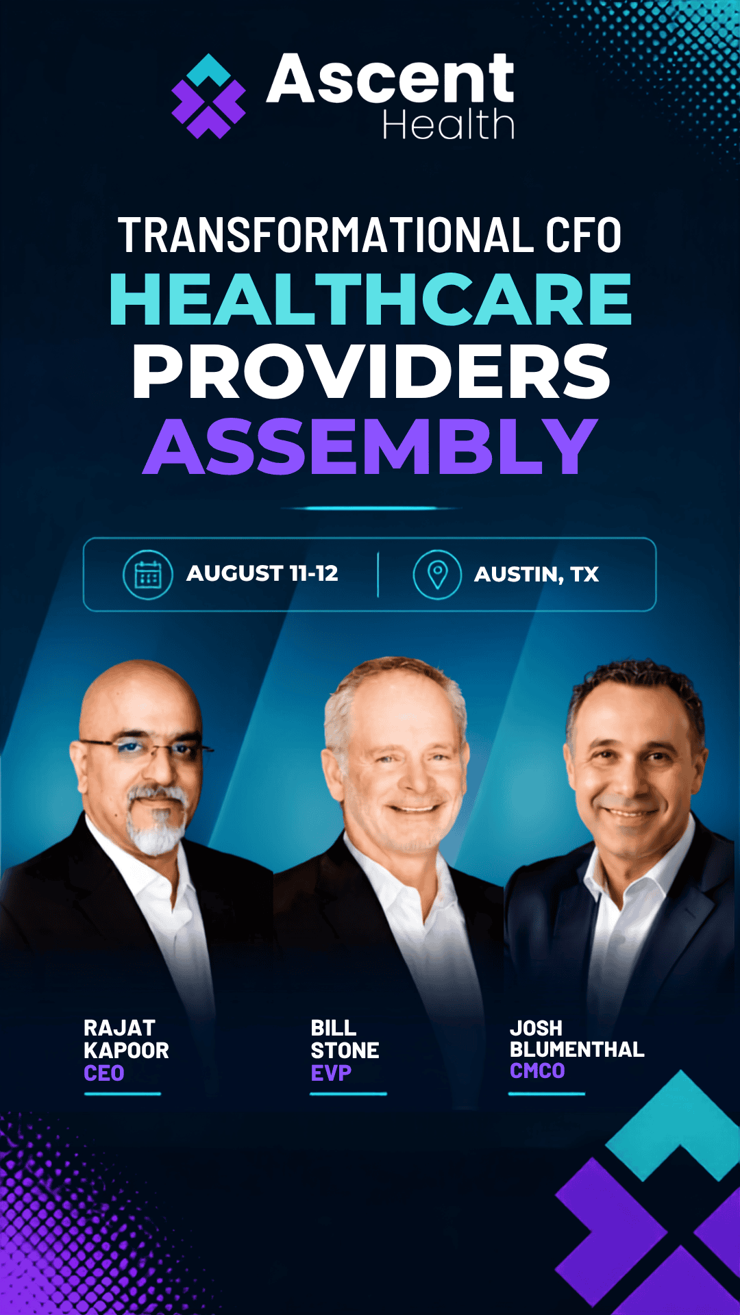 Ascent Health CFO Assembly Event Hub Banner (1) Transformational CFO Healthcare Providers Assembly
